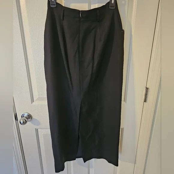 Lauren Ralph Lauren Womens Black 100% Wool Maxi Career Skirt Size 8 USA - Picture 3 of 3